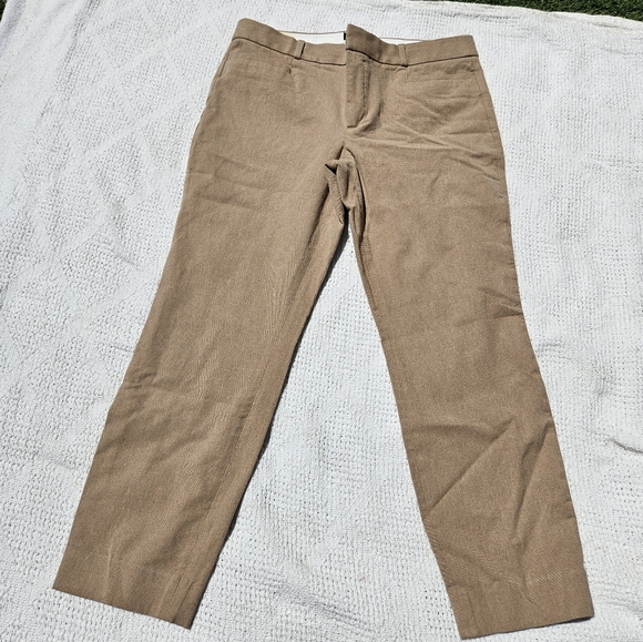 Banana Republic The Sloan Fit Womens Ankle Pant Brown Size 10 with Pockets - Picture 1 of 9